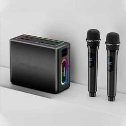 Loa Bluetooth karaoke WiWU Thunder P19 (120000mA, công suất 120W Max, kèm 2 micro)