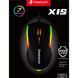 CHUỘT MÁY TÍNH CÓ DÂY SIMETECH X1S CÓ LED
