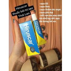 Chính hãng Kem Mờ Sẹo HIRUSCAR NỘI ĐỊA Thái Lan 7gram