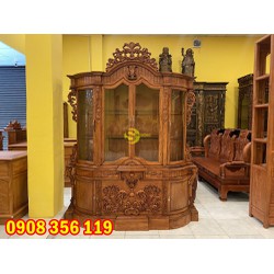 Tủ Rượu Hương Đá Hoàng Gia Cổ Điển