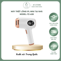 MÁY triệt lông IPL công nghệ lạnh tại nhà gồm 03 chức năng: Triệt lông, Trẻ hóa da, Xóa thâm và mụn cám. Model Fz-628 - Xuất xứ: Trung quốc (Phiên bản xuất khẩu sang thị trường Nhật bản và Trung Đông)