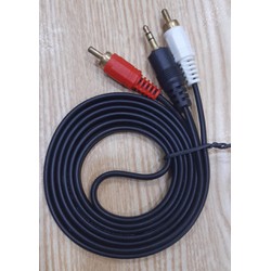 Dây loa AV chuyển từ 1 đầu 3.5mm ra 2 AV dài 1.5m