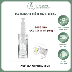 Đầu kim Nano Gold siêu nhỏ thế hệ thứ 3 gốm 250 siêu vi kim Gold, dùng trong các liệu pháp Meso - Xuất xứ Germany