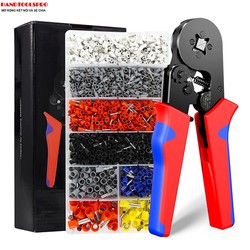 Kìm bấm cos vuông HSC8 6-4A tự điều chỉnh,1250 đầu cos đủ loại cos ống tròn cos pin