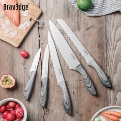 Bộ dao làm bếp chuyên nghiệp 5 món hãng Bravedge ( Amazon Mỹ ) bằng thép không gỉ