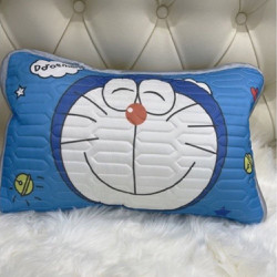 gối cao su non cho bé Doremon mềm mại và thoáng mát kích thước 30x50cm