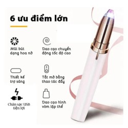 Bút tỉa lông mày lông mũi cao cấp,máy dùng sạc điện điện
