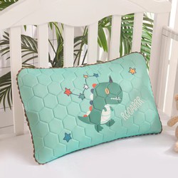 gối cao su non cho bé Khủng long sao mềm mại và thoáng mát kích thước 30x50cm
