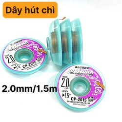 Dây hút chì, hút thiếc GOOT WICK cao cấp Japan CP-2015 (2.0mm*1.5m)