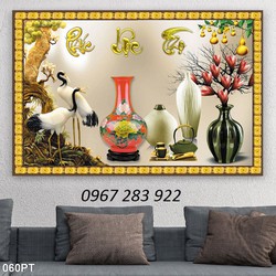 Tranh phòng thờ gạch men 3d