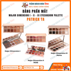 Bảng phấn mắt Patrick Ta Major Dimension I, II, III Eyeshadow Palette 12 ô