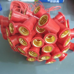 Com bo 10 Đui đèn bóng ớt E12 (Dùng cho tất cả bóng đèn E12)