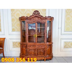 Tủ rượu cong cẩm lai 1.8m xịn