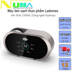 Máy khử trùng làm sạch thực phẩm Ladomax HA-1616 công nghệ Hydroxyl khử thuốc trừ sâu, diệt khuẩn
