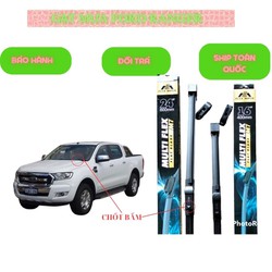 MỘT CẶP (2 CÂY) chổi gạt mưa Ford ranger đời 2013-2021, Everest, Mazda BT50, Vinfast, Mercedes. Loại chốt bấm