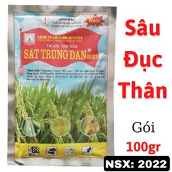 [100 gói] SÁT TRÙNG ĐAN 95WP - 100gr - Combo Gói (Sattrungdan) - Nicotex - sâu đục thân  - bọ trĩ - sâu cuốn lá - sâu xanh hại đậu
