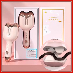 Máy làm tóc uốn tóc xoăn gợn sóng Hippie size 32mm chất liệu gốm sứ bảo vệ tóc không nóng tay cầm