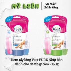 NỘI ĐỊA NHẬT - Kem tẩy lông Ve*et PURE Nhật Bản dành cho da nhạy cảm - 150g
