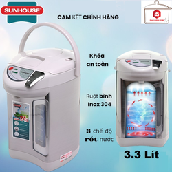 Bình Thủy Điện Sunhouse, Chế Độ An Toàn Tiết Kiệm Điện Năng, Hàng Chính Hãng
