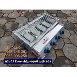 Bếp nướng 4 họng sứ , bếp nướng hồng ngoại cao cấp