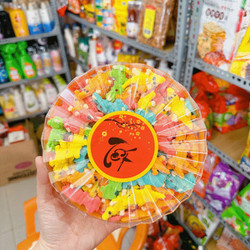 Hộp Quà Tết Kẹo Dẻo Cá Sấu Vị Trái Cây Thơm Ngon 500g