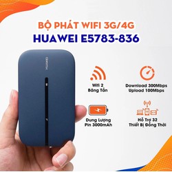 Huawei E5783 Bộ Phát Wi-Fi Di Động 4G Tốc Độ 4G 300Mbps, WiFi Dual-band 1167Mbps. Pin 3000mAh, Hỗ Trợ 32 Kết Nối Đồng Thời Bảo Hành 12 Tháng 1 Đổi 1