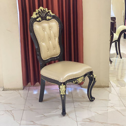 GHẾ ĂN TÂN CỔ ĐIỂN BỌC DA NHẬP KHẨU SANG TRỌNG G952