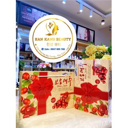 Táo Đỏ Sấy Khô Samsung Boeun Jujube Hàn Quốc Túi Hộp Nơ 1kg