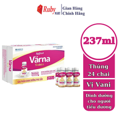 [Date T3/25] Thùng 24 chai Sữa Bột Pha Sẵn Nutifood Varna Diabetes 237ml