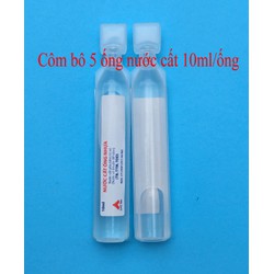 Côm bô 5 ống Nước cất tiêm loại ống nhựa 10ml