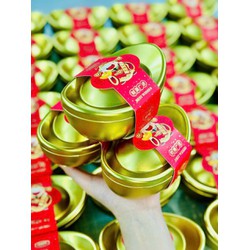 Combo 2 Kẹo thỏi vàng tài lộc hộp thiếc 47gram/ hộp