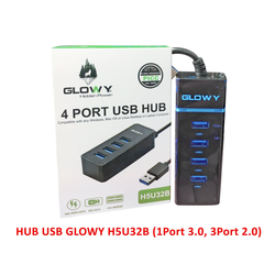 Hub USB 2.0 4 port GLOWAY H5U32B Chính hãng (1Port 3.0, 3Port 2.0)