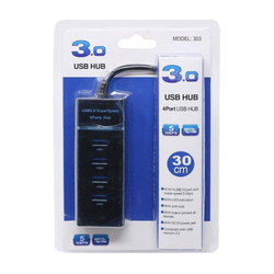 Hub USB 3.0 4 port (Dây dài 27cm)