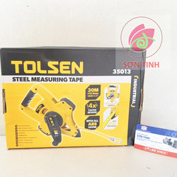 THƯỚC CUỘN THÉP TAY QUAY 30m Tolsen 35013