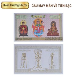 Cúng cầu may mắn về tiền bạc 1 lá