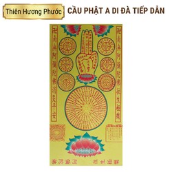 Cầu phật a di đà tiếp dẫn 1 lá