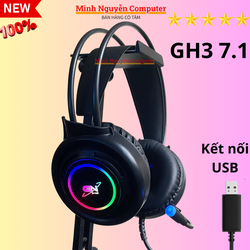 Tai Nghe Chụp Tai, Có Dây Có Mic G-Net GH3, G-Net GH5 chuẩn 7.1 cổng USB, Mic Chống ồn, LED RGB - Minh Nguyễn