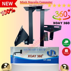 Giá treo loa xoay 360 độ VT-360, kệ treo 2 loa xoay 360, hàng loại dầy, mới 100% full box