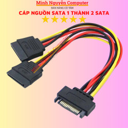 Cáp Chia Nguồn SATA 1 Thành 2 SATA, Dây Nguồn SATA 1 ra 2 SATA - 20cm cho HDD/SSD/DVD-R