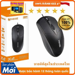 Chuột máy tính có dây Mixie X2, Mixie M02 Chính hãng, BH 12T