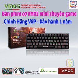 Bàn Phím Cơ VSP VM05 Mini 61keys, Bàn phím laptop cơ cho game thủ