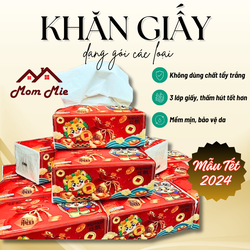 [Mới 2024] Khăn giấy dạng gói các loại, Giấy ăn Sipiao mẫu Tết, Giấy ăn rút 3 lớp siêu dai, mềm mịn-S201,2,3. Paper Nakin