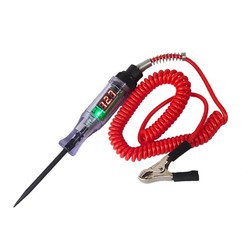 Bút thử điện ô tô màn hình hiển thị đèn led,điện áp từ 3V đến 36V,dây lò xo kéo dài 1.8m