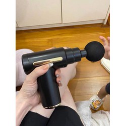 Máy mát xa đấm lưng tích điện kèm 4 đầu mát xa tiện lợi