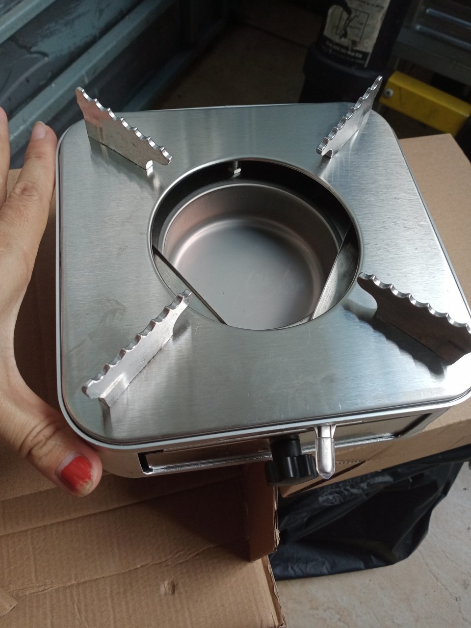 Bếp Ga mini Xếp Gọn Du Lịch ,Có Chắn Gió. (Mã SP: 7854)