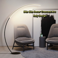 Đèn Sàn Decor Crescent Arc Italy Design Trang Trí Phòng Khách , Led 3 Màu Ánh Sáng - Dominate The Market