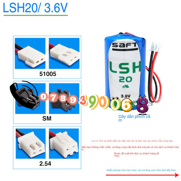 Hình ảnh Saft Shuaifude Lsh20 Pin Lithium 3.6v Lưu Lượng Kế IoT PLC Điều Khiển Công Nghiệp Máy Công Cụ CNC Ls33600