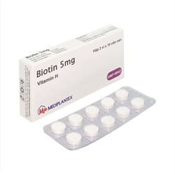 Biotin 5mg Mediplantex - 20 viên - hỗ trợ khi bị rụng tóc, chán ăn, vi .êm da