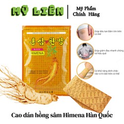 Cao dán hồng sâm Himena Hàn Quốc giảm nhức mỏi hiệu quả - 20 miếng/túi