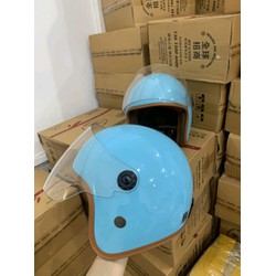 Nón Bảo Hiểm 3/4 Có Kính, Mũ Bảo Hiểm 3/4 Chống Tia UV Đi Ngày Đi Đêm